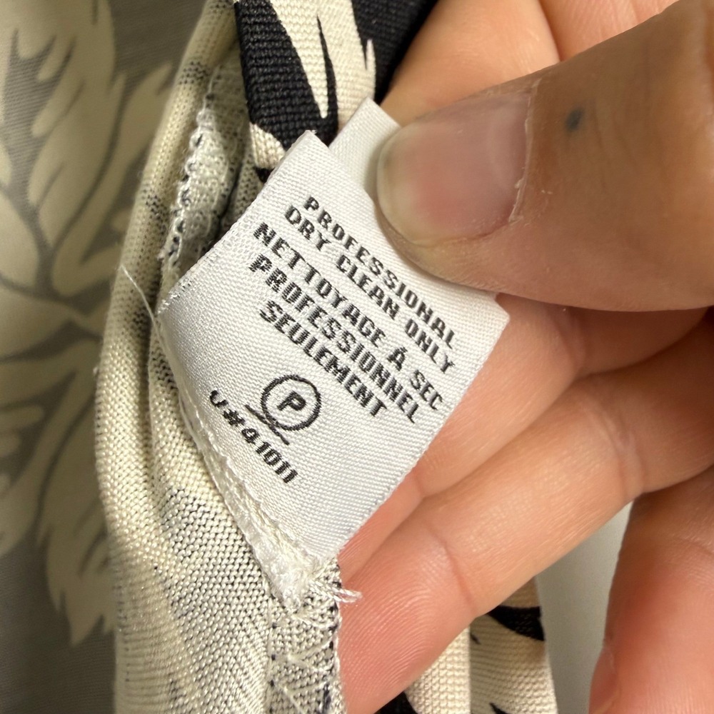 Diane von Furstenberg‎ Wrap Romper Womens 4 Black White Silk Celeste Leaf Print - Picture 11 of 14